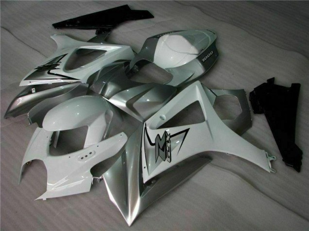Argent Blanc Carénage Moto GSXR 1000 K7 07-08 Argent Blanc Carénage Moto GSXR 1000 K7 07-08