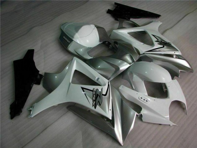 Argent Blanc Carénage Moto GSXR 1000 K7 07-08 Argent Blanc Carénage Moto GSXR 1000 K7 07-08