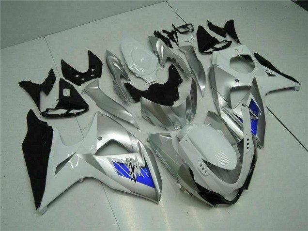 Argent Blanc Carénage Moto GSXR 1000 K9 09-16 Argent Blanc Carénage Moto GSXR 1000 K9 09-16