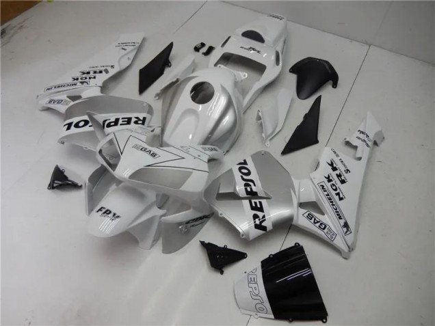 Argent Blanc Noir Repsol Carénage Moto CBR 600 RR 03-04 Argent Blanc Noir Repsol Carénage Moto CBR 600 RR 03-04