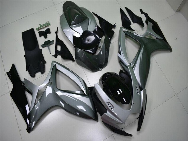 Argent Gris Carénages Moto GSXR 600 / 750 K6 06-07 Argent Gris Carénages Moto GSXR 600 / 750 K6 06-07