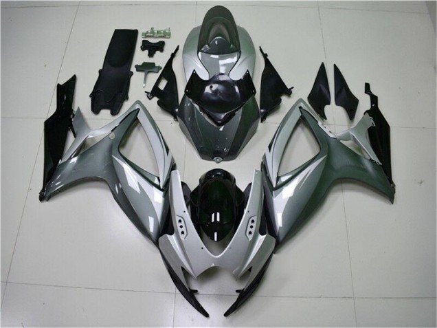 Argent Gris Carénages Moto GSXR 600 / 750 K6 06-07 Argent Gris Carénages Moto GSXR 600 / 750 K6 06-07