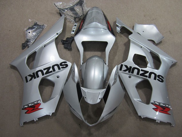 Argent Kit Carénages Motos Complet GSXR 1000 K3 03-04 Argent Kit Carénages Motos Complet GSXR 1000 K3 03-04