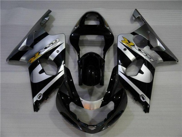 Argent Noir Carénage Moto GSXR 1000 K1 00-02 Argent Noir Carénage Moto GSXR 1000 K1 00-02