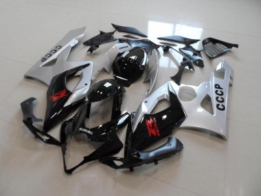 Argent Noir Carénage Moto GSXR 1000 K5 05-06