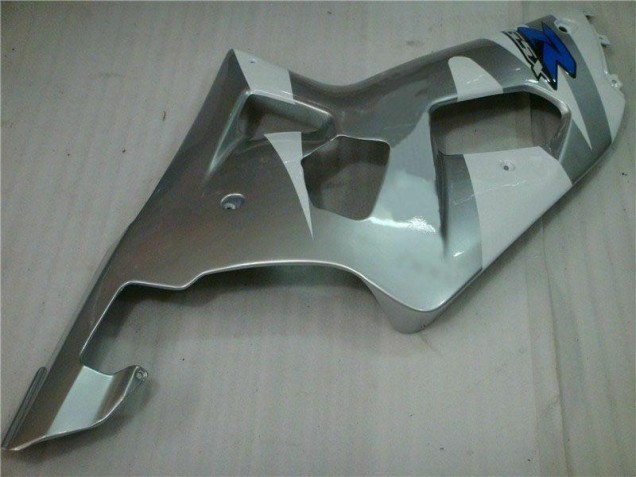 Argent Noir Carénages Moto GSXR 600 / 750 K1 K2 K3 01-03 Argent Noir Carénages Moto GSXR 600 / 750 K1 K2 K3 01-03