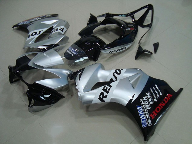 Argent Repsol Carénage Moto VFR 800 02-13 Argent Repsol Carénage Moto VFR 800 02-13