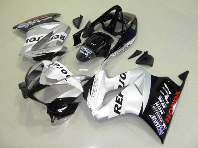 Argent Repsol Carénages Moto VFR 800 02-13 Argent Repsol Carénages Moto VFR 800 02-13