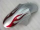 Argent Rouge Flamme Carénage Moto ZX6R 05-06 Argent Rouge Flamme Carénage Moto ZX6R 05-06