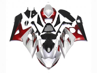 Argent Rouge Noir Carénage Moto GSXR 1000 K5 05-06