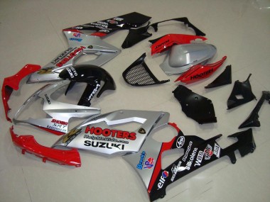 Argent et Rouge Carénage Moto GSXR 1000 K5 05-06