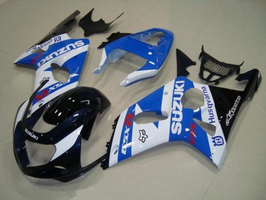 Blakc Bleu Blanc Carénage Moto GSXR 1000 K1 00-02