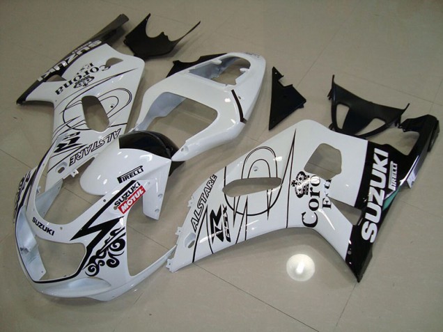 Blanc Alstare Motul Carénage Moto GSXR 750 K1 K2 K3 01-03 Blanc Alstare Motul Carénage Moto GSXR 750 K1 K2 K3 01-03