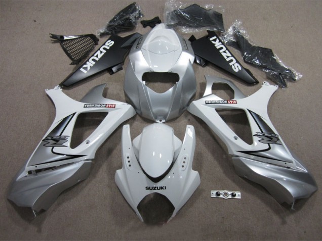 Blanc Argent Carénage Moto GSXR 1000 K7 07-08