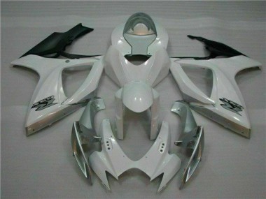 Blanc Argent Carénage Moto GSXR 600 / 750 K6 06-07