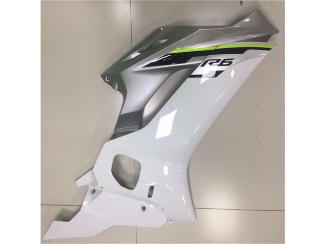 Blanc Argent Carénage Moto R6 17-23