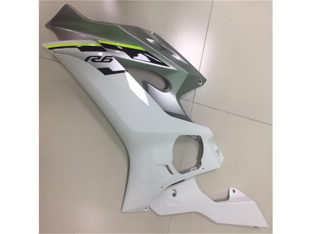 Blanc Argent Carénage Moto R6 17-23
