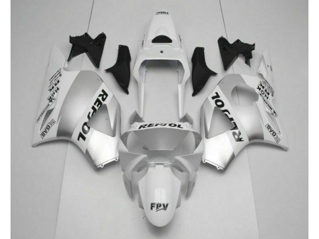 Blanc Argent Noir Repsol Carénage Moto CBR 900 RR 954RR 02-03 Blanc Argent Noir Repsol Carénage Moto CBR 900 RR 954RR 02-03
