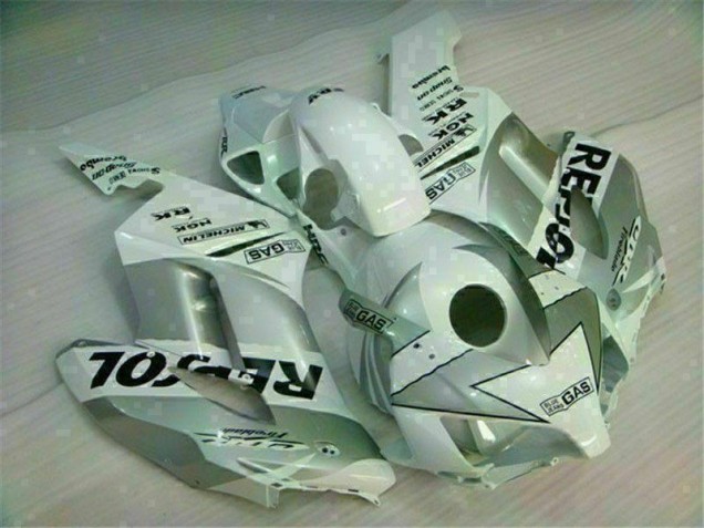 Blanc Argent Repsol Carénage Moto CBR 1000 RR 04-05 Blanc Argent Repsol Carénage Moto CBR 1000 RR 04-05