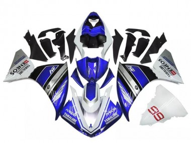 Blanc Bleu Argent Carénage Moto R1 09-11