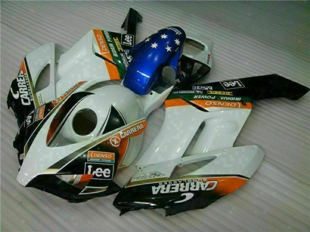 Blanc Bleu Carénage Moto CBR 1000 RR 04-05 Blanc Bleu Carénage Moto CBR 1000 RR 04-05