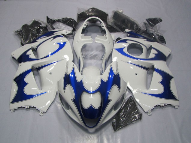Blanc Bleu Carénage Moto GSXR 1300 Hayabusa 96-07