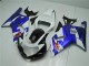 Blanc Bleu Carénage Moto GSXR 600 / 750 K1 K2 K3 01-03 Blanc Bleu Carénage Moto GSXR 600 / 750 K1 K2 K3 01-03