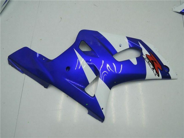 Blanc Bleu Carénage Moto GSXR 600 / 750 K1 K2 K3 01-03 Blanc Bleu Carénage Moto GSXR 600 / 750 K1 K2 K3 01-03