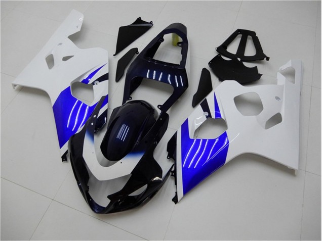 Blanc Bleu Carénage Moto GSXR 600 / 750 K4 04-05 Blanc Bleu Carénage Moto GSXR 600 / 750 K4 04-05