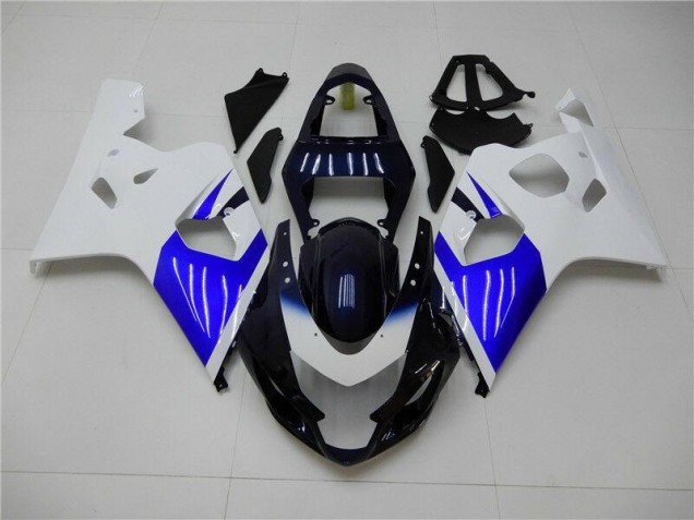 Blanc Bleu Carénage Moto GSXR 600 / 750 K4 04-05 Blanc Bleu Carénage Moto GSXR 600 / 750 K4 04-05
