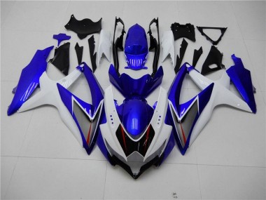 Blanc Bleu Carénage Moto GSXR 600 / 750 K8 08-10