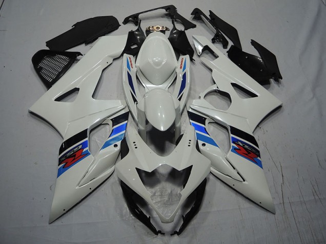 Blanc Bleu Carénages Moto GSXR 1000 K7 07-08 Blanc Bleu Carénages Moto GSXR 1000 K7 07-08
