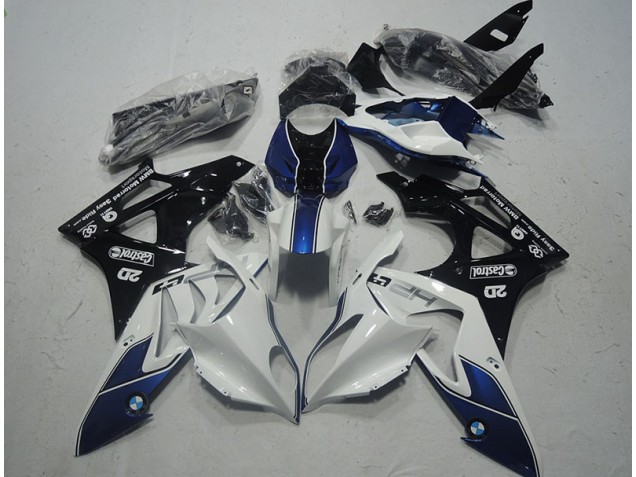 Blanc Bleu Carénages Moto S1000RR 09-14 Blanc Bleu Carénages Moto S1000RR 09-14