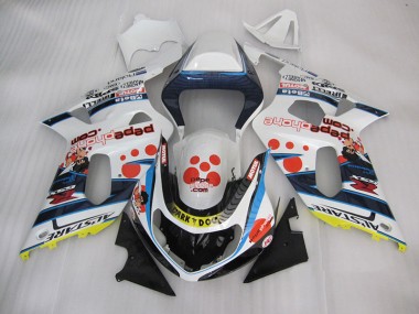 Blanc Bleu Dark Dog Carénage Moto GSXR 600 K1 K2 K3 01-03