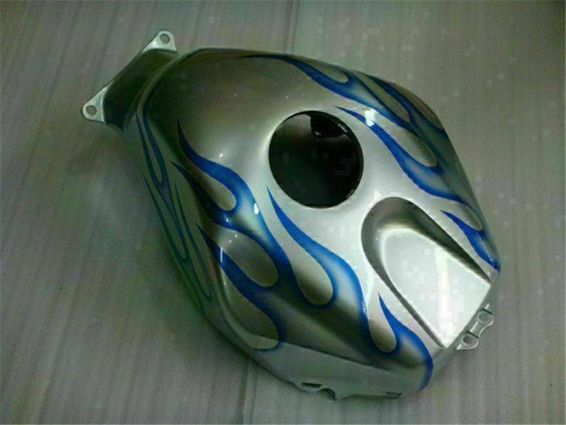 Blanc Bleu Flamme Carénage Moto CBR 600 RR 05-06