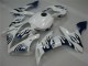 Blanc Bleu Flamme Carénage Moto R1 04-06