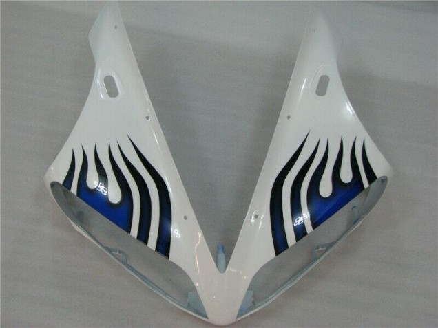 Blanc Bleu Flamme Carénage Moto R1 04-06