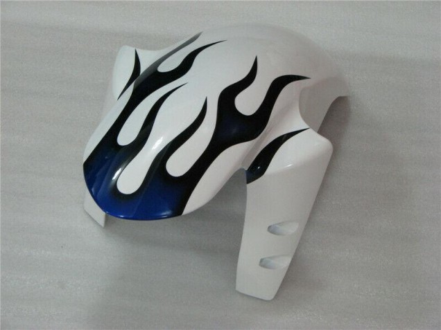 Blanc Bleu Flamme Carénage Moto R1 04-06