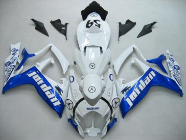 Blanc Bleu Jordan Carénage Moto GSXR 600 K6 06-07