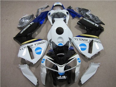 Blanc Bleu Konica Minolta Carénage Moto CBR 600 RR 05-06
