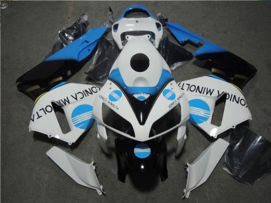 Blanc Bleu Konica Minolta Carénages Moto CBR 600 RR 05-06