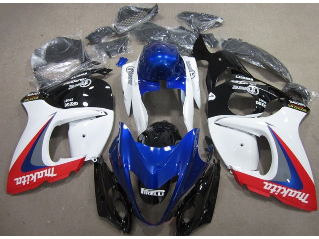 Blanc Bleu Makita Carénage Moto GSXR 1300 Hayabusa 08-19