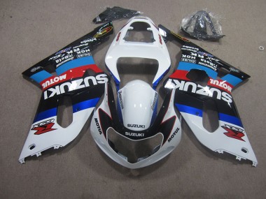 Blanc Bleu Motul Carénage Moto GSXR 600 K1 K2 K3 01-03