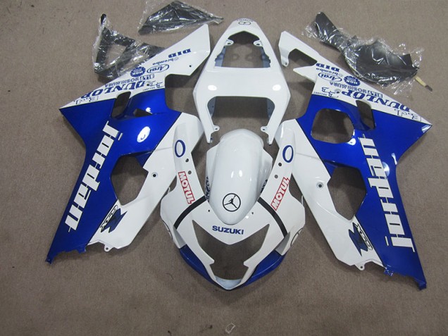 Blanc Bleu Motul Carénage Moto GSXR 600 K4 04-05