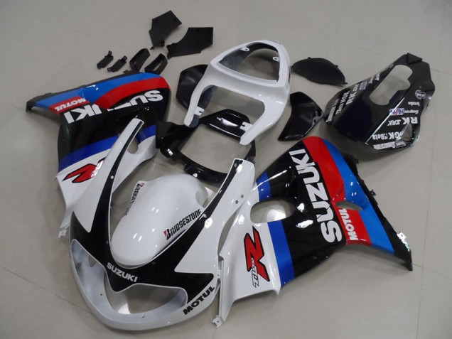 Blanc Bleu Motul Carénage Moto TL1000R 98-03 Blanc Bleu Motul Carénage Moto TL1000R 98-03