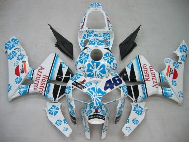 Blanc Bleu Nastro Azzurro 46 Carénage Moto CBR 600 RR 05-06