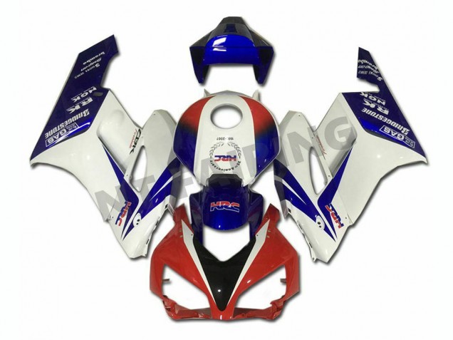Blanc Bleu Rouge Carénage Moto CBR 1000 RR 04-05 Blanc Bleu Rouge Carénage Moto CBR 1000 RR 04-05