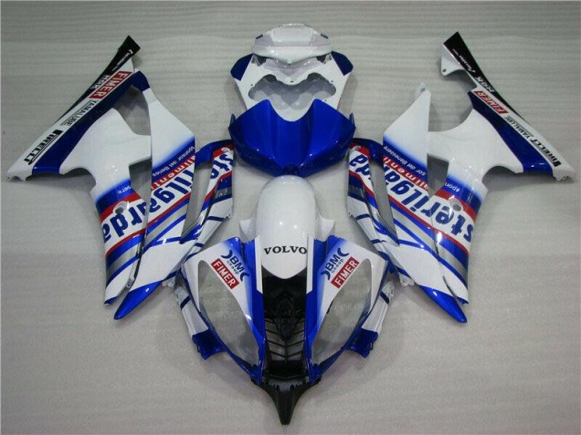 Blanc Bleu Sterilgarda Volvo Carénage Moto R6 08-16