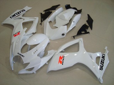 Blanc Carénage Moto GSXR 750 K6 06-07