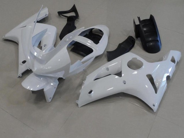 Blanc Carénage Moto ZX6R 03-04